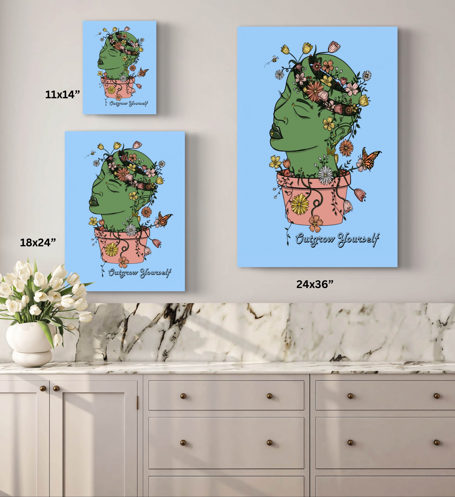 “Outgrow Yourself” Motivational Poster