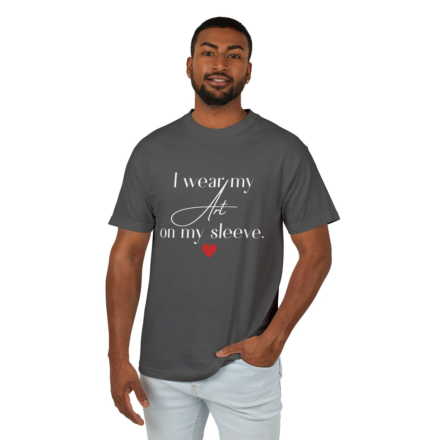Art On My Sleeve Unisex Garment-Dyed Heavyweight Cotton Tee