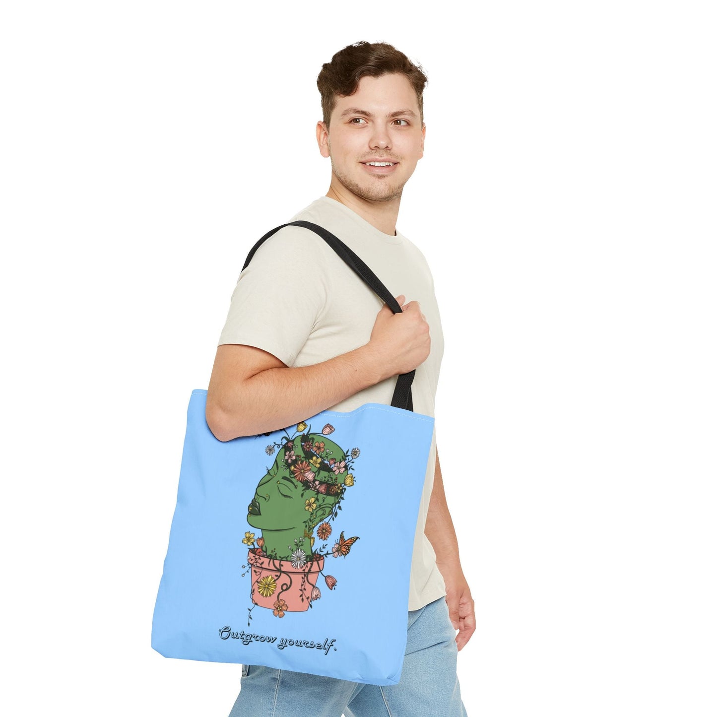 Outgrow Yourself Tote Bag - Laney Baby Art