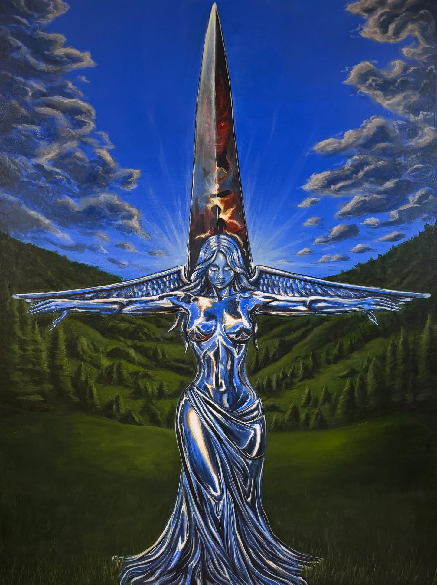 Unholy War Original Painting