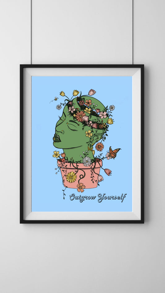 Outgrow Yourself Poster - Laney Baby Art