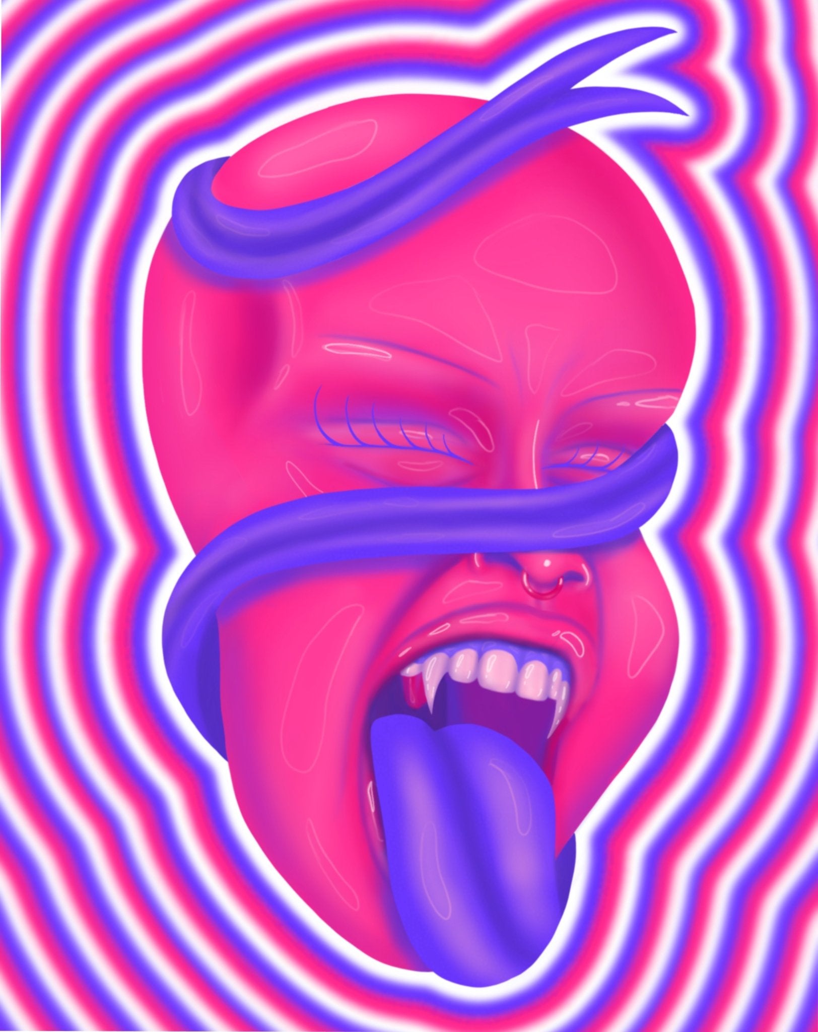 Tongue Tied Print - Laney Baby Art
